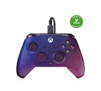 Turtle Beach Rematch Advanced Purple Fade Mando de juego con cable. Con licencia para Xbox con botones reemplazables, gatillos ultracortos y controles de Audio