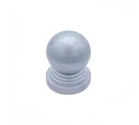 Remates para postes de valla Fence Post Caps Steel Ball Finial Dome For Square And Round Posts Multiple Sizes Pack Of 2(Round 100mm)
