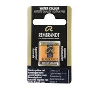 Rembrandt Acuarela en pastilla Amarillo Nápoles rojo 224 - Pintura artística profesional - Goma arábiga pura - Alta resistencia a la luz - Made in Netherlands
