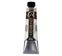 Rembrandt Colores acrílicos Tierra sombra natural 408 - Tubo de 40 ml - Pintura artística de gran cuerpo - Alto pigmento - Máxima resistencia a la luz - Película flexible duradera