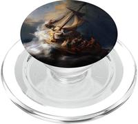 Rembrandt Cristo en la tormenta en el Lago de Galilea PopSockets PopGrip para MagSafe