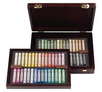 Rembrandt – Estuche de pasteles suaves Selección General Deluxe, caja de madera, 60 pasteles