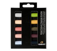 Rembrandt Estuche de pasteles suaves profesionales Colores apagados | 10 pasteles medios