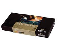 Rembrandt Estuche profesional de pintura acrílica con 10 colores (tubos de 40 ml) | Acrílicos de calidad artística