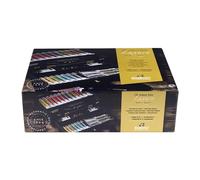 Rembrandt Estuche profesional de óleo caja de madera de lujo | 22 colores + pinceles y accesorios