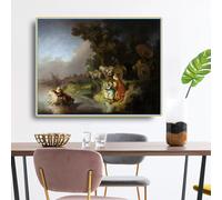 Rembrandt - Kit de pintura de diamante con diseño de abducción de Europa en 5D para manualidades, pintura de puntos de diamante, arte y decoración de pared para el hogar