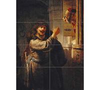 Rembrandt Samson Threatened His Father In Law XL Giant Panel Poster (8 Sections) Póster