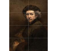 Rembrandt Self Portrait XL Giant Panel Poster (8 Sections) Retrato Póster