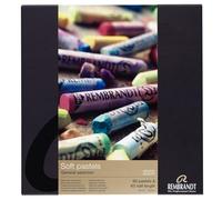 Rembrandt Estuche profesional de pasteles suaves Selección general de colores Master | 60 pasteles enteros + 60 medios pasteles