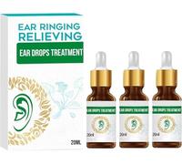 Remedio orgánico para el zumbido del oído, gotas para los oídos para ayudar a dejar de zumbar en los oídos, alivio del tinnitus, ruidos en los oídos, alivia el dolor y las molestias, alivia los