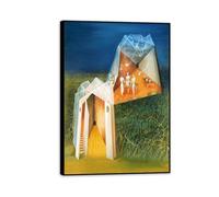 Remedios Varo cuadro con marco Centaur tower Landscape Poster Cuadros Famosos en Lienzo Cuadros Decoracion de Pintores Famosos DecoracióN de Pared Dormitorio70x50cm(28x20in) Marco negrod