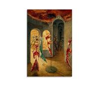 Remedios Varo - Póster de obras de pintor "To The Happiness of the Ladies」 Póster impreso para pared, lienzo para regalo, decoración del hogar, 20 x 30 cm