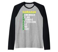 Remember Allah - Ramadan Kareem - Ramadan Mubarak Month 2026 Camiseta Manga Raglan