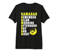 Remember Allah - Ramadan Kareem - Ramadan Mubarak Month 2027 Camiseta Premium