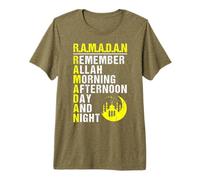 Remember Allah - Ramadan Kareem - Ramadan Mubarak Month 2027 Camiseta Premium