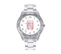 Remember Everyone Deployed Red Friday - Reloj analógico de cuarzo para hombre, correa de reloj de acero inoxidable, reloj de pulsera de negocios