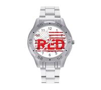 Remember Everyone Deployed - Reloj de pulsera de acero inoxidable para hombre, relojes personalizados para mujer