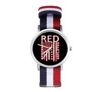 Remember Everyone - Reloj deportivo de cuarzo analógico con correa de nailon para hombres y mujeres