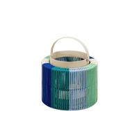 REMEMBER Farol Maja Midnight, altura 16 cm, diámetro 19 cm, acero/algodón/cristal, farol decorativo para velas y velas de té, decoración elegante para balcón, terraza o salón