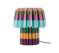 Remember Lámpara de papel Anna Blocks con pantalla plegable, 31 cm, diámetro de 30 cm