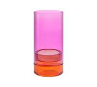 REMEMBER Lys - Portavelas (19 cm de alto), diseño moderno, color rosa