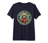 Remember Only You Can Prevent Wildfires Pointing Smokey Bear Camiseta Premium