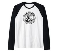 Remember Only You Vintage Smokey Bear Officially Licensed Camiseta Manga Raglan