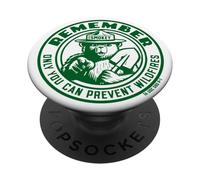 Remember Only You Vintage Smokey Bear Officially Licensed PopSockets PopGrip Adhesivo