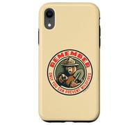 Remember Only You Vintage Smokey Bear Seal Retro Carcasa para iPhone XR