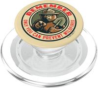 Remember Only You Vintage Smokey Bear Seal Retro PopSockets PopGrip para MagSafe