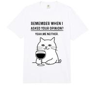 Remember When I Asked Your Opinion Funny Cat Comfort Colors Adult Heavyweight T-Shirt