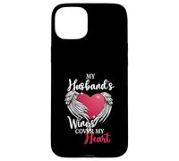 Remembrance Design y My Husband Has Wings Heart Carcasa para iPhone 15 Plus