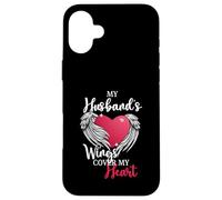 Remembrance Design y My Husband Has Wings Heart Carcasa para iPhone 16 Plus