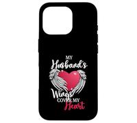 Remembrance Design y My Husband Has Wings Heart Carcasa para iPhone 16 Pro
