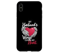 Remembrance Design y My Husband Has Wings Heart Carcasa para iPhone XS MAX