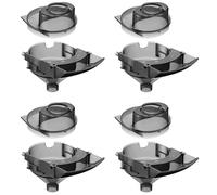Remerry 4 juegos de embudo de repuesto y cubierta para preparar fórmulas para bebés Brezza/Formula Pro Advanced y Advanced WiFi dispensador interior, gris, no compatible con Pro Mini