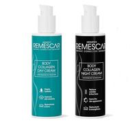Remescar Collagen Body Crema de Día + Crema Corporal de Noche - Rutina Corporal Antiedad Día y Noche - Hidratación Profunda, Elasticidad y Firmeza - Ácido Hialurónico y Tecnología Microbioma - 200 ml
