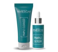 Remescar Limpiador y Serum para Espinillas - Rutina Anti-Imperfecciones - Limpieza Profunda y Tratamiento para Reducir Granos y Mejorar la Piel