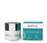 Remescar Mascarilla Facial de Noche Efecto Iluminante 50ml - Skincare Exfoliante para Estimular la Renovación de la Piel con Ácidos de Frutas y Péptidos - Crema Hidratante Nocturna para Piel Radiante