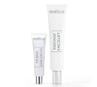 Remescar Pack Anti-Fatiga Ojos y Estiramiento Facial - Bolsas Ojeras 8ml Lifting Instantáneo 40ml - Contorno Ojos Reafirmante Redefine Óvalo Facial Efecto Rápido Piel Firme Luminosidad