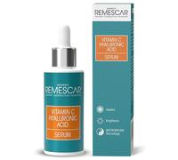 Remescar Sérum Facial Vitamina C y Ácido Hialurónico 30ml - Potencia el colágeno, hidrata y reafirma la piel - Sérum antioxidante para iluminar y suavizar el rostro - Tecnología Microbioma reparadora