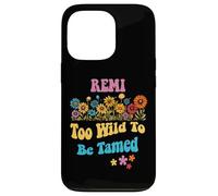 Remi Name Cute Retro Girls Wildflower Remi Name Carcasa para iPhone 13 Pro