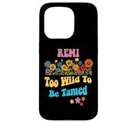 Remi Name Cute Retro Girls Wildflower Remi Name Carcasa para iPhone 15 Pro