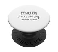Reminder with A Grateful Heart Possibilities Endless Inspira PopSockets PopGrip Adhesivo