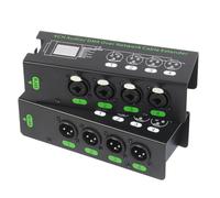 Remingtape 1 par de 4 canales 6,5 + 3 pines XLR audio/sobre cable de red DMX512 extensor de señal de red 1 macho + 1 hembra
