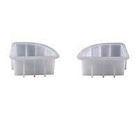 Remingtape 1 par de fundas de resina para libros, organizar moldes de resina epoxi de silicona para libros, organizador de escritorio, decoración del hogar de oficina