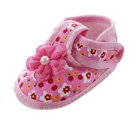 Remingtape 1 par de zapatos de suave Chaussure para , impresos, de tela, color rosa, 11 cm = US3=EU18=UK2 3-6 meses