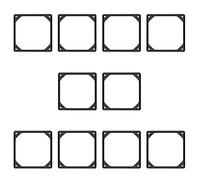 Remingtape 10 juntas de silicona antivibración, 120 mm, silenciador de silenciador, amortiguador de ventilador para carcasa de ordenador