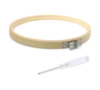 Remingtape 2 Aros de Bordado de 9 Pulgadas, Aros de Bordado de Madera Redondos, Marcos de Bordado de Madera para Manualidades de Costura