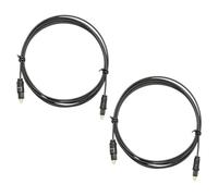 Remingtape 2 cables de audio digital de fibra óptica SPDIF OD2.2 TOSLINK-TOSLINK chapados en para conexión a DVD-CD